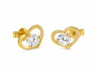 Ohrringe Idee Preziose dal 1987 Dame in Gelbgold Zircone IP.OK18G/189